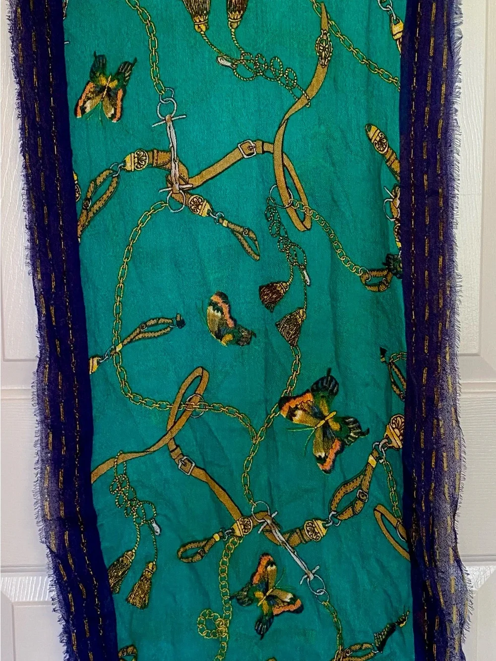 NWOT Equestrian Print Scarf